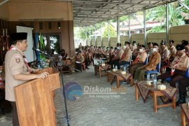 Bupati Lampung Tengah hadiri silahturahmi dengan Kwarcab Pramuka