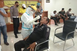 88 Personel Polres Sibolga negatif COVID-19 hasil rapid swab antigen