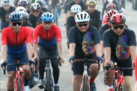 Pramono Anung-Hasto bersepeda meriahkan Bulan Bung Karno di Yogyakarta