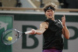 Zverev bermain agresif atasi Nishikori di babak 16 besar French Open 2021