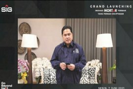 Luncurkan Mortar Indonesia, Erick Thohir: Wujud SIG bertransformasi jadi BUMN berkelas dunia