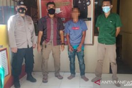Diduga curi sepeda motor dalam kebun sawit, BF ditangkap Polsek Sungai Beremas