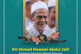Pengasuh Ponpes Sidogiri K.H. Nawawi Abdul Jalil wafat