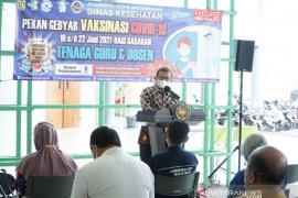 1.800 tenaga kependidikan ULM divaksin persiapan dibukanya kampus