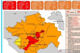 Zona merah COVID-9 di Sumatera Selatan bertambah