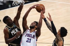 Sixers paksa Hawks mainkan gim ketujuh usai imbang 3-3