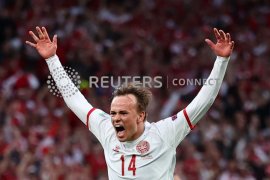 Dongeng indah Denmark melenggang ke 16 besar Euro 2020