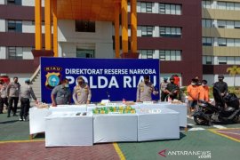 Sabu 19 Kg dan 500 ekstasi pesanan dari Sumsel disita Polda Riau