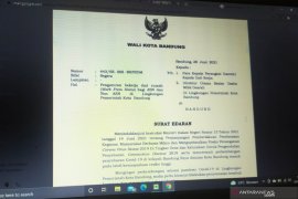Wali Kota Bandung terbitkan surat edaran pemberlakuan WFH 75 persen