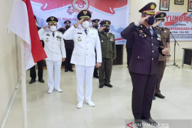 Begini pelaksanaan HUT Bhayangkara di Meranti saat pandemi