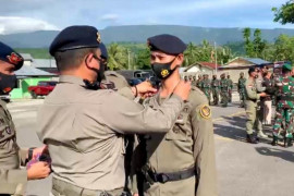 65 personel Polri yang bertugas kejar teroris di Poso naik pangkat