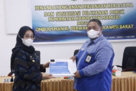 Ombudsman: DPMPTSP Mamuju terbaik dalam kepatuhan pelayanan publik