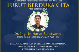 Pakar Tata Kota ITS Haryo Sulistyarso meninggal setelah terpapar COVID-19