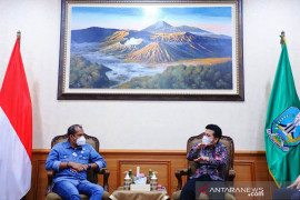 Wagub Jatim berdiskusi dengan Wamenkumham bahas HAKI