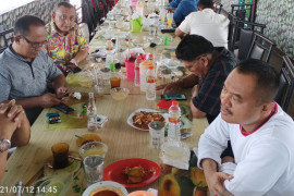 Calon Ketua PWI Sumut bersilaturahmi ke Labura