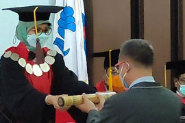 Pegawai Bapas Makassar Andi Marwan Eryansyah menjalani Sidang Promosi Doktor