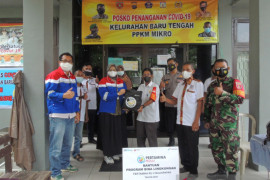 Pertamina Balikpapan bantu  warga isolasi mandiri di Baru Tengah