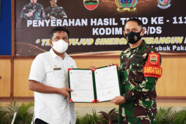 Kodim 0204/DS rampungkan program TMMD ke-111 di Deliserdang