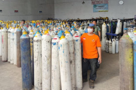 Kebutuhan tabung oksigen di RS Kilisuci Kediri naik dua kali lipat