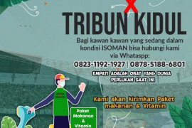 Smekdors-Tribun Kidul bagikan makanan dan vitamin untuk warga isoman Surabaya
