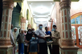 Perindo Secanggang bantu jamaah takbiran Masjid Jamik Nasrullah