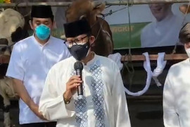 Sandiaga Salahuddin Uno dan berbagi 1.000 hewan kurban