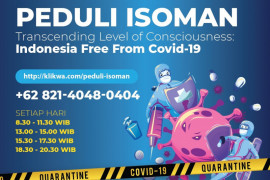 Layanan penyembuhan pasien isoman COVID-19 dengan transendensi