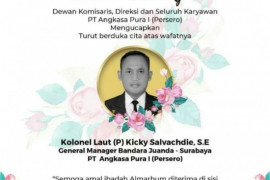 GM Angkasa Pura I Juanda Kicky Salvachdie meninggal dunia