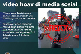 Polri pastikan video demo rusuh Sabtu 24 Juli 2021 adalah hoaks