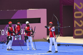 Tim panahan beregu putra Indonesia tersingkir di babak eliminasi