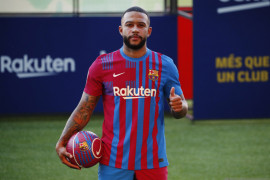 Depay yakin cocok bersama Lionel Messi dan Sergio Aguero