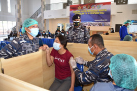 Lanal Denpasar tuntaskan vaksinasi tahap kedua bagi 500 masyarakat maritim