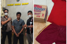 Polsek Binjai Barat tangkap Badoi pencuri rokok dan mie instan