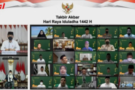 Takbiran virtual, Jokowi ingatkan pesan pengorbanan