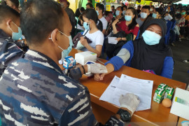 Lantamal XII Pontianak kembali menggelar "Serbuan Vaksinasi"