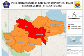 Provinsi Jambi masuk zona merah COVID-19
