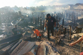 Diduga akibat pertengkaran pasutri, picu amarah suami hingga bakar rumah