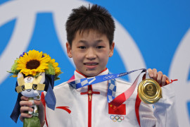 Atlet China 14 tahun Quan Hongchan raih emas loncat indah