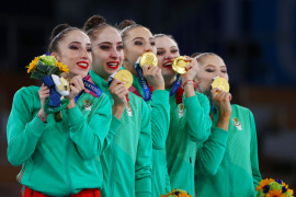 Olimpiade Tokyo, Bulgaria runtuhkan dominasi Rusia dalam senam ritmik beregu