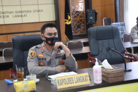 Kapolres Langkat ingatkan jajarannya terus lakukan pencegahan penyebaran COVID-19