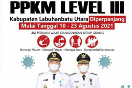 Labura naik ke Level III, tembus 1.000 kasus COVID-19