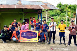 Komunitas sepeda KPK Sabang santuni anak yatim saat gowes