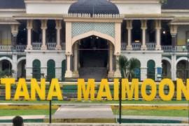 Istana Maimun Medan sepi saat libur Tahun Baru Islam 1443 Hijriah