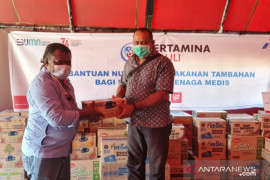 PT Pertamina bantu nutrisi dan makanan tambahan tenaga kesehatan Jayapura