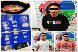 Satresnarkoba Polresta Banjarmasin ringkus tiga orang budak sabu