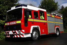 Damkar Medan nyalakan sirine  saat peringatan detik-detik proklamasi