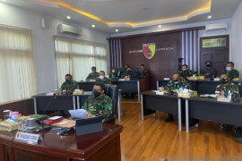 Pangdam Brawijaya paparkan percepatan penanganan COVID-19 kepada Kasad