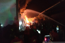 Gudang biji plastik terbakar kerugian capai Rp5 miliar