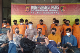 Polres Karawang tangkap 13 pelaku kriminal selama sepekan