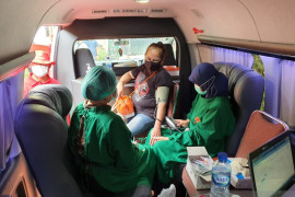 BIN vaksinasi warga dari rumah ke rumah di zona merah Kota Medan